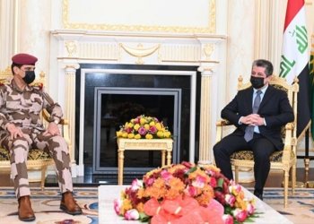 مه‌سرور بارزانى پێشوازى ل شانده‌كێ بلندێ له‌شكه‌رى و ئێمناهییا عیراقێ كر