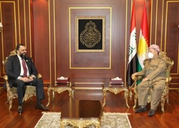 سه‌رۆك بارزانی پێشوازی ل  شێخ نەهرۆ محەمەد کەسنەزانی کر