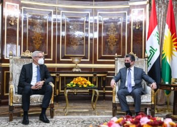 مه‌سرور بارزانی پێشوازی ل بالیۆزێ ئه‌لمانیا ل عیراقێ كر