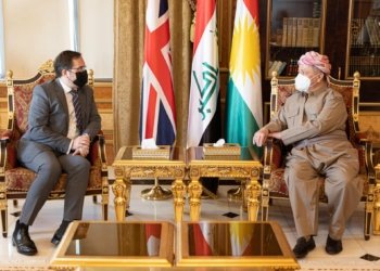 سه‌رۆك بارزانى پێشوازى ل بالیۆزێ بریتانیا ل عیراقێ كر