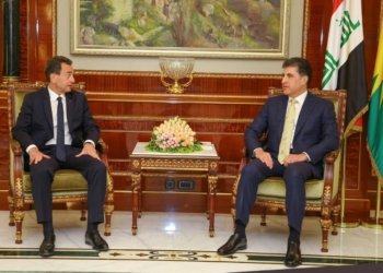 سه‌رۆكێ هه‌رێما كوردستانێ و بالیۆزێ فره‌نسا ل عیراقێ كۆمبوون