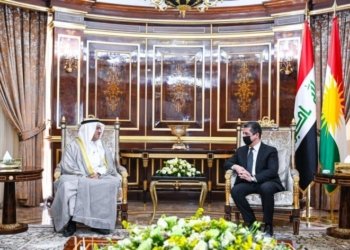 مه‌سرور بارزانى و كونسۆلێ گشتى یێ كوێتێ كۆمبوون