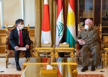 سه‌رۆك بارزانى پێشوازى ل بالیۆزێ ژاپۆن ل عیراقێ كر