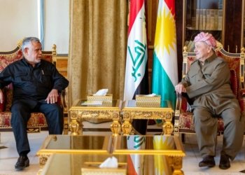 سه‌رۆك بارزانى پێشوازى ل سه‌رۆكێ هه‌ڤپه‌یمانییا فه‌تح كر