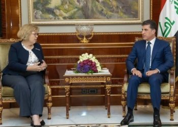 سه‌رۆكێ هه‌رێمێ پێشوازى ل هاریكارا وه‌زیرێ ده‌رڤه‌ یێ ئه‌مریكا كر