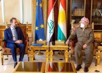 سه‌رۆك بارزانى پێشوازی ل بالیۆزێ ئێكه‌تییا ئورۆپا ل عیراقێ كر