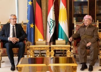 سه‌رۆك بارزانى و بالیۆزێ ئه‌لمانیا ل عیراقێ كۆمبوون