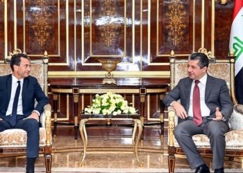 مه‌سرور بارزانى و بالیۆزێ فره‌نسا ل عیراقێ پێكئینانا حكومه‌تا نوو یا عیراقێ گوتوبێژكر
