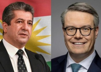 مه‌سرور بارزانى و توبیاس لیندنه‌ر ب تله‌فۆنێ دگه‌ل ئێك ئاخڤتن