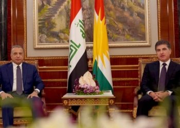 نێچیرڤان بارزانی و مستەفا کازمی دانوستاندن ده‌رباره‌یی بوردۆمانێن ل سه‌ر هه‌رێما كوردستانێ كرن