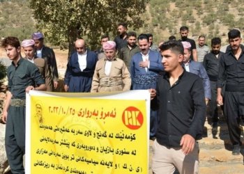 پتری 100 گەنج و وەلاتیێن عەشیرەتا هەمەوەند رێزێن ئێکەتی و لایەنێن دى هێلان و گەهشتنه‌ رێزێن پارتی