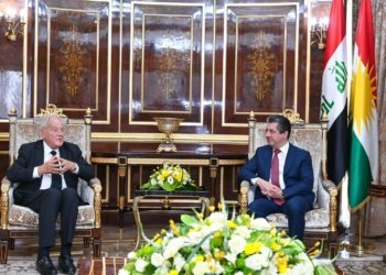 مه‌سرور بارزانی پێشوازی ل‌ سه‌رۆكێ لژنا په‌یوه‌ندی یێن ده‌رڤه‌ یا جڤاتا  پیرێن فره‌نسا كر