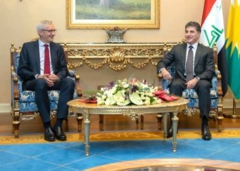 سەرۆكێ هەرێمێ پێشهاتێن سیاسی یێن دەڤەرێ د گەل بالیۆزێ ئەلمانیا گۆتوبێژكرن