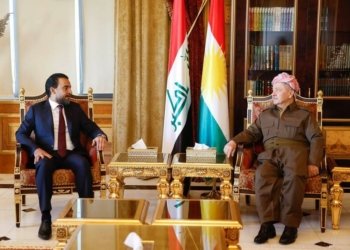 سەرۆک بارزانی پێشوازی ل شانده‌كێ هه‌ڤپه‌یمانییا ئیدارا دەولەتێ كر