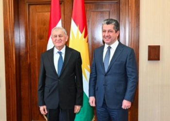 سەرۆکێ حکومەتا هەرێما کوردستانێ پێشوازی ل سەرۆكکۆمارێ عێراقێ کر