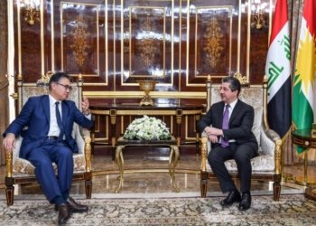 سەرۆکێ حکومەتا هەرێما کوردستانێ پێشوازی ل بالیۆزێ نوو یێ  ژاپۆنێ ل عێراقێ كر