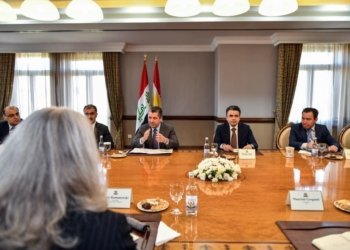 مەسرور بارزانی دگەل ژمارەیەکا بالیۆزێن وەلاتان کۆمبوو