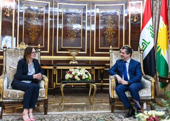 مه‌سرور بارزانى دگه‌ل بالیۆزا سوید ل عیراقێ كۆمبوو