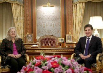 سه‌رۆكێ هه‌رێما كوردستانێ پێشوازى ل بالیۆزا ئه‌مریكا كر