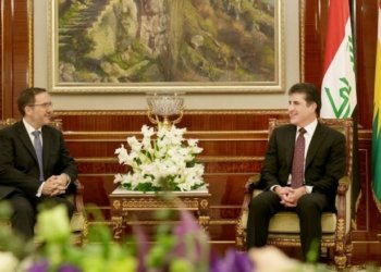 نێچیرڤان بارزانى و بالیۆزێ بریتانیا كۆمبوون