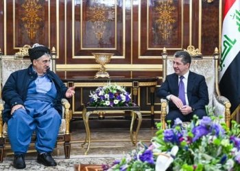 سەرۆکێ حکومەتا هەرێما کوردستانێ پێشوازی ل سەرۆکێ پارتا سۆسیال دیموکراتا کوردستانێ كر