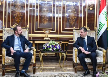 مه‌سرور بارزانى  و بالیۆزێ ئێكه‌تییا ئورۆپا ل عیراقێ كۆمبوون