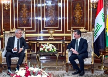 مه‌سرور بارزانى و شانده‌كێ ئه‌لمانیا كۆمبوون