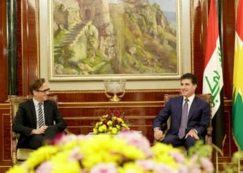 نێچیرڤان بارزانى پێشوازى ل شانده‌كێ وه‌زاره‌تا ده‌رڤه‌ یا ئه‌لمانیا كر