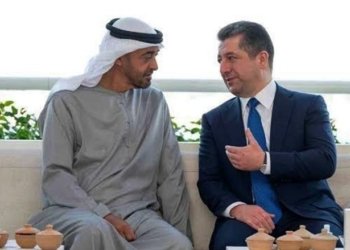 سه‌رۆكێ حكومه‌تا هه‌رێما كوردستانێ و سه‌رۆكێ ئیماراتێ ب تله‌فۆنێ دگه‌ل ئێك ئاخڤتن