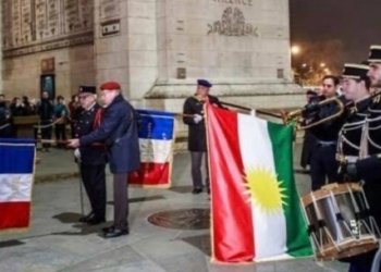 كۆنسۆلێ گشتى یێ فره‌نسا: ئالایێ كوردستانێ وه‌ك ئالایێ فره‌نسا ل ناڤ جه‌ركێ پاریس و دلێ فره‌نسادایه‌