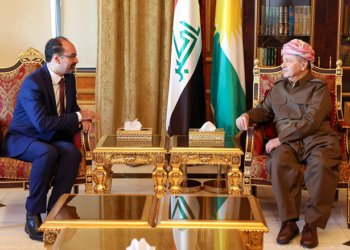 سەرۆك بارزانی دگەل كۆنسۆلێ گشتی یێ ئوردن كۆمبوو