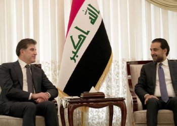 نێچیرڤان بارزانی و محەمەد حەلبووسی ل بەغدا کۆمبوون