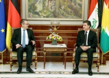 سەرۆک نێچیرڤان بارزانی دگەل شاندێ بلند یێ ئەلمانیا کۆمبوو