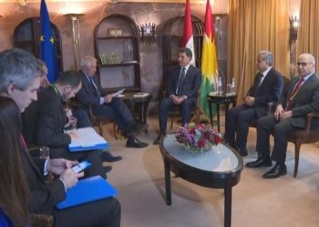 نێچیرڤان بارزانی و جۆزێپ بۆرێل دانوستاندن لسه‌ر پێشهاتێن ده‌ڤه‌رێ كرن
