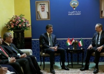 نێچيرڤان بارزانى ل ‌گه‌ل وه‌زيرێ ده‌رڤه‌ یێ كوێتێ كۆمبوو