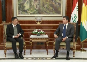 سه‌رۆكێ هه‌رێما كوردستانێ پێشوازی ل‌ شانده‌كێ چینی كر