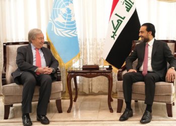 سه‌رۆكێ جڤاتا نوونه‌رێن عیراقێ ل گه‌ل ئه‌میندارێ گشتی یێ نه‌ته‌وێن ئێكگرتی كۆمبوو