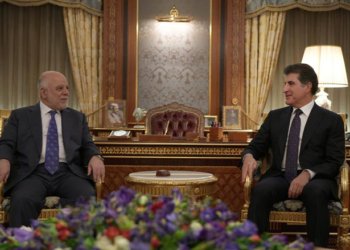 نێچیرڤان بارزانی و حه‌یده‌ر عه‌بادی كۆمبوون‌