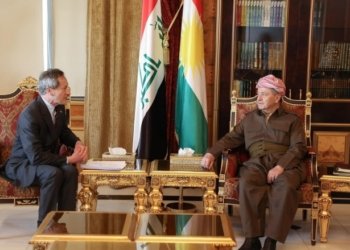 سەرۆک بارزانی پێشوازی ل شاندێ فیدڕاسیۆنا نیشتیمانی یا شه‌ركه‌رێن دێرین یێن فرەنسا كر