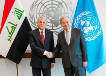 له‌تیف ره‌شید و گۆتێرس لدور قه‌یرانا ئاڤ و هشكه‌سالیێ كۆمبوون