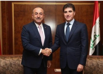 وەزیرێ دەرڤە یێ تورکیا جەژنا نەورۆزێ ل سەرۆکێ هەرێمێ پیرۆز دکەت