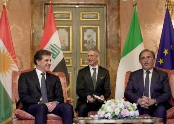 سه‌رۆكێ جڤاتا پیرێن ئیتالیا بۆ نێچیرڤان بارزانى: سوپاس كو ل شوونا جیهانێ ل رێزا پێشییێ یا شه‌رێ دژى تیرۆرێ بوون