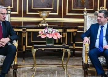 سه‌رۆكێ حكومه‌تا هه‌رێما كوردستانێ پێشوازى ل بالیۆزێ ئه‌لمانیا ل عیراقێ كر