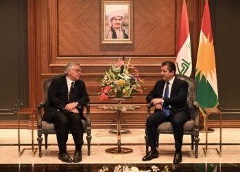 مەسرور بارزانی ل گەل شانده‌كێ باژێرێ ناشڤیل کۆمبوو