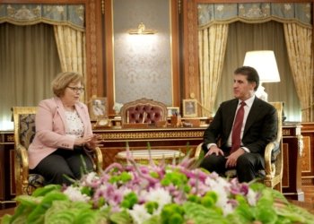 نێچيرڤان بارزانى ل ‌گه‌ل هاریكارا وه‌زيرێ ده‌رڤه‌ یێ ئه‌مريكا كۆمبوو