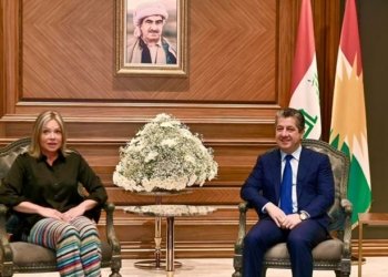 مەسرور بارزانی و جینین پلاسخارتێ ره‌وشا هەرێما کوردستانیانێ گوتۆبێژ كر