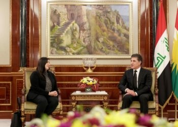 سه‌رۆك نێچيرڤان بارزانى دگەل شاندەکێ بلند یێ ئه‌مه‌ريكى كۆمبوو