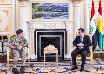 مه‌سرور بارزانى پێشوازى ل شانده‌كێ سه‌ربازییێ بریتانیا كر