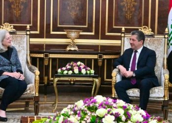 سه‌رۆكێ حكومه‌تا هه‌رێما كوردستانێ پێشوازى ل بالیۆزا ئه‌مریكا ل عیراقێ كر