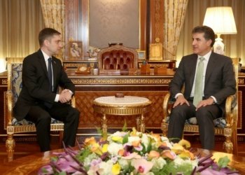 نێچیرڤان بارزانی پێشوازى ل‌ بالیۆزێ ئازه‌ربايجان ‏كر